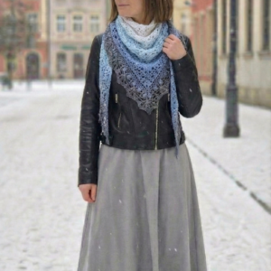 Chusta Szydełkowa "Avir" – Błękitne Ukojenie
